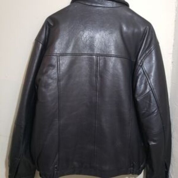 Johnston and murphy men leather jacket size M - Picture 2 of 10